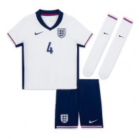 England Declan Rice #4 Fußballbekleidung Heimtrikot Kinder EM 2024 Kurzarm (+ kurze hosen)